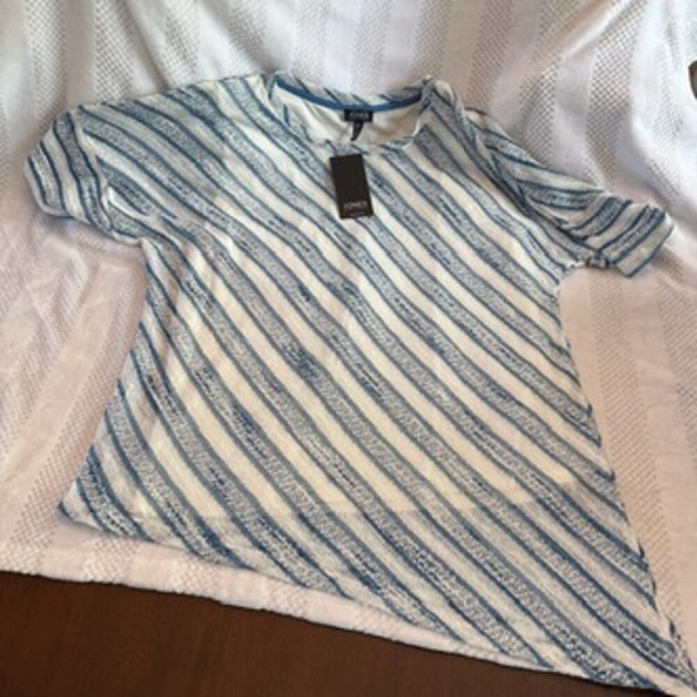 nwt new jones NY asymmetrical short sleeve size XL